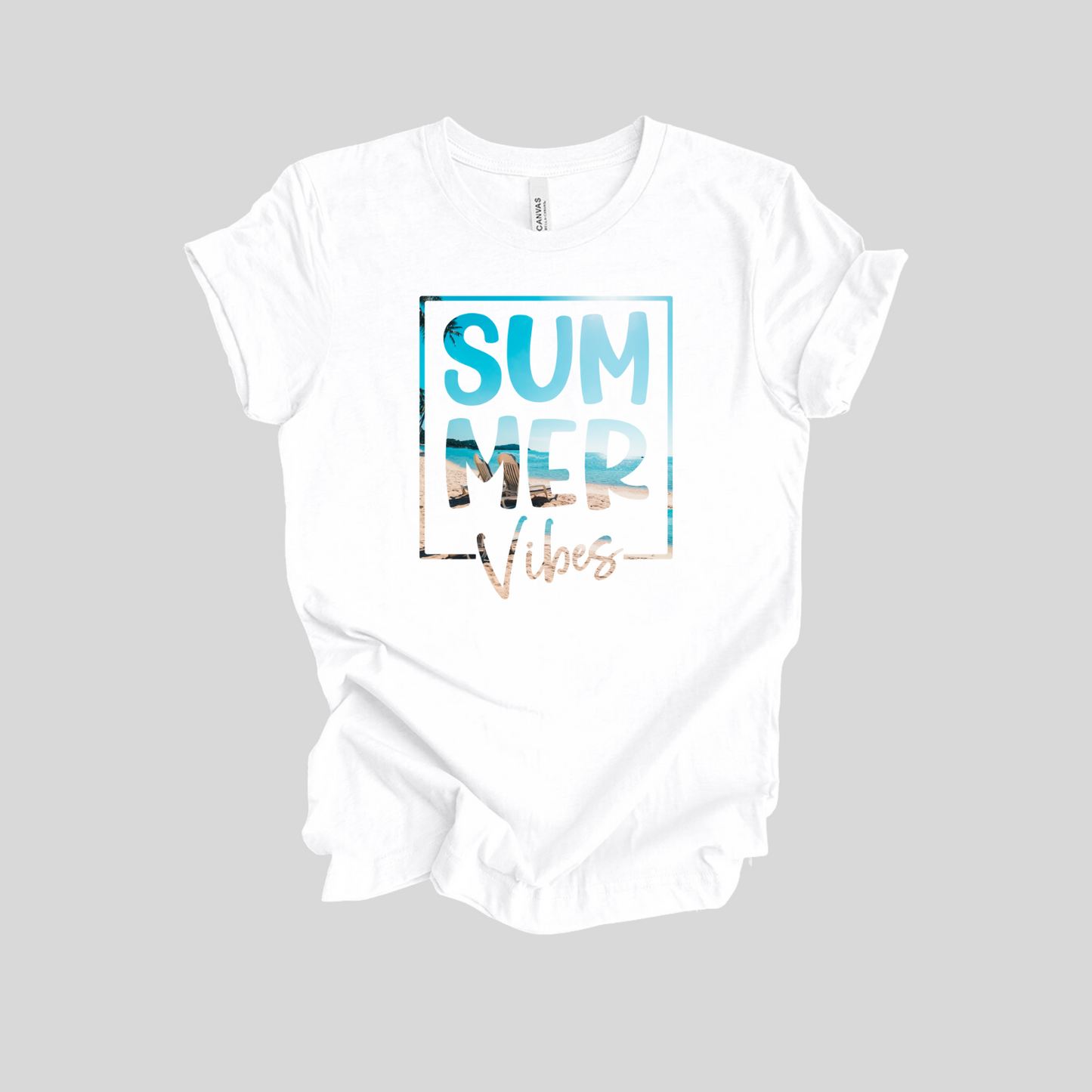 "Summer Vibes" Beach Short Sleeve T-Shirt