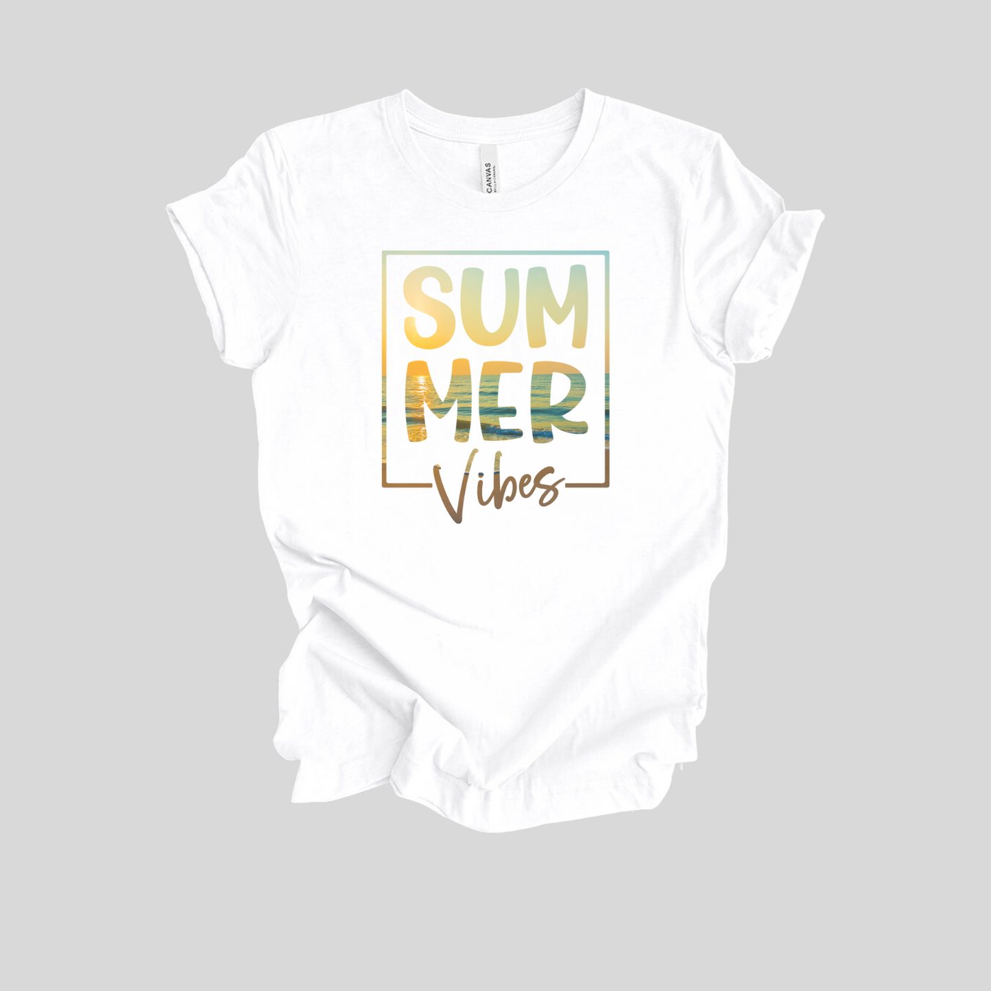 "Summer Vibes" Sunset Short Sleeve T-Shirt
