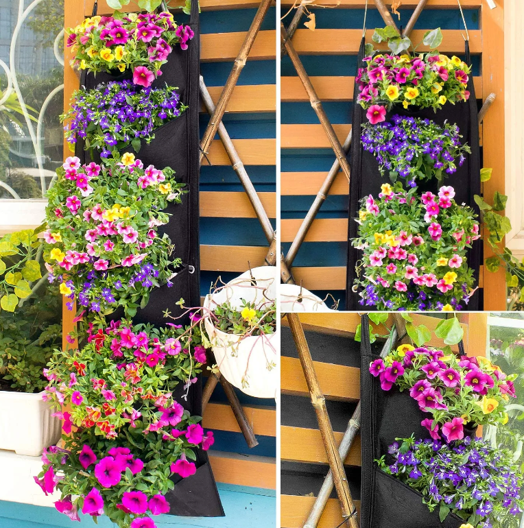 NEW DESIGN Vertical Hanging Garden Planter Flower Pots
